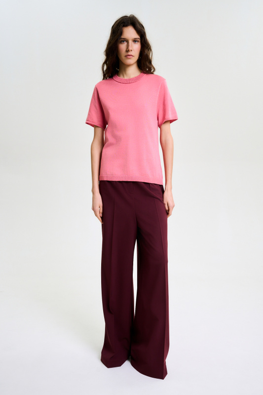 Футболка вязаная LIGHT PINK